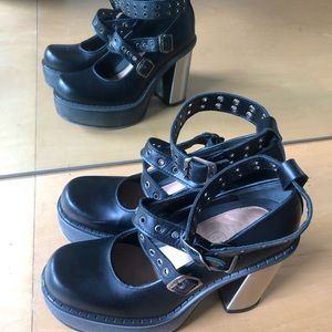 Gently Worn New Rock SHOE CUÑA M-9809-size 41